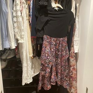 Maje Dress! Top and wrap skirt appearance